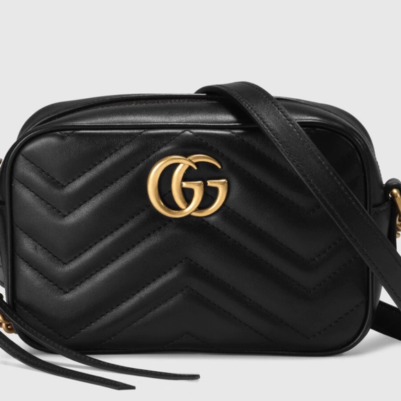 Gucci Handbags - Gucci Leather GG Marmont Mattelassé Mini Bag (448065 - DTD1T)